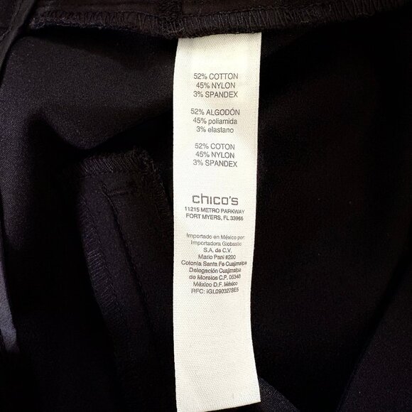 CHICO'S Fabulously Slimming Black Kaden Capri Pants - Picture 4 of 5
